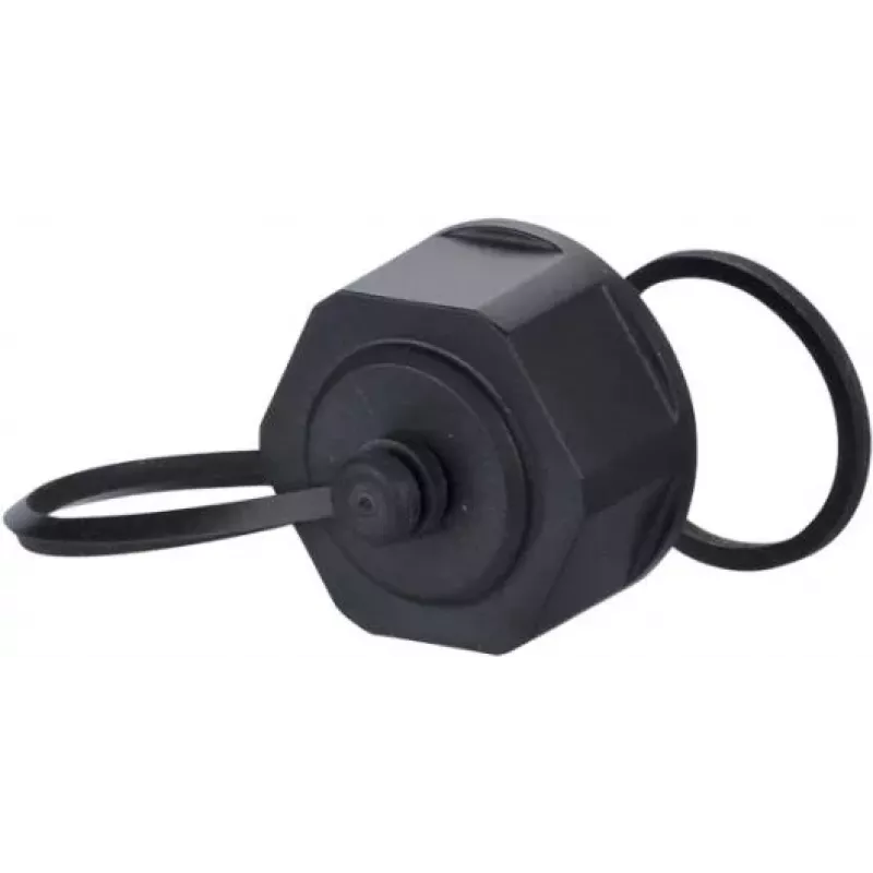 METZ CONNECT BTR E-DAT Industry IP67 V1 Bulkhead Protective Cap, Flange Housing, Grey