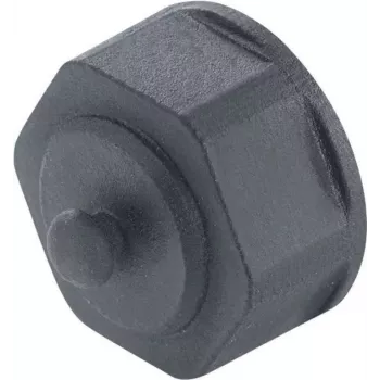 METZ CONNECT BTR E-DAT Industry IP67 V1 Bulkhead Protective Cap, Flange Housing, Grey