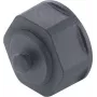 METZ CONNECT BTR E-DAT Industry IP67 V1 Bulkhead Protective Cap, Flange Housing, Grey