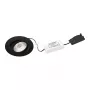 Brumberg Nivalis LED įleidžiamasis prožektorius 8W 3000K 650lm 230V AC juodas 68mm išpjova