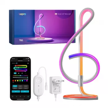 LEPRO TB2 RGB stalinė lempa su muzikos sinchronizacija, Wi-Fi, balso valdymu