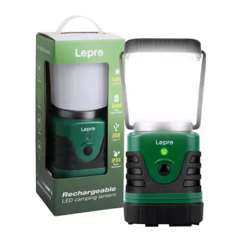 LEPRO 3300008 Stovyklavimo lempa, 1000 lm, 3600 mAh