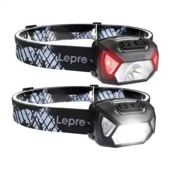 LEPRO 320014-2 Žibintuvėlių rinkinys 2 vnt., 2000 liumenų, įkraunamas, USB-C, IPX4