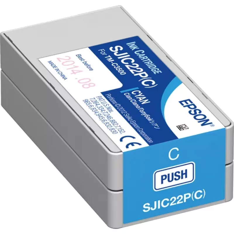 Epson C33S020602 Cyan kasečių rašalas, skirta ColorWorks C3500
