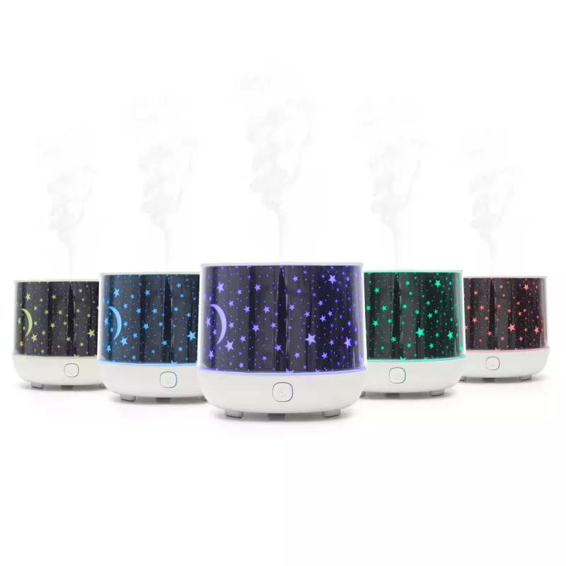 RIO DHNT-EU/1.4 Dream Time Ultragarsinis Aromadifizierius, Drėkintuvas ir Naktinė Šviesa, 120 ml, 7 spalvų LED