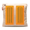 Bodi-Tek BT-CSHT2-F-BG-PB10 COZY Una šildoma komforto pagalvėlė su 10000 mAh maitinimo bloku, smėlio spalvos