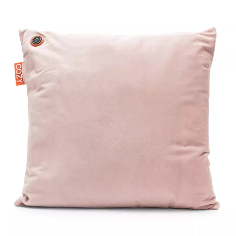 Bodi-Tek BT-CSHT2-V-LP-PB10 COZY Una šildoma komforto pagalvėlė 45 x 45 cm, šviesiai rožinis aksomas