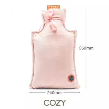 Bodi-Tek BT-WBHT-EU/1.0 COZY Įkraunamas karšto vandens butelis – pilka