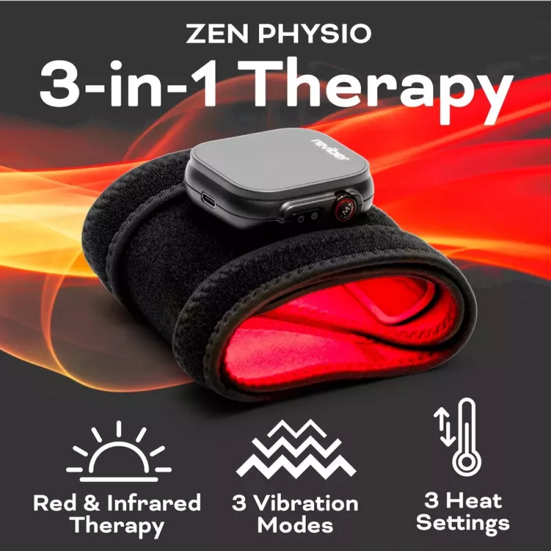 Reviber RV-MATP-EU infraraudonųjų spindulių terapijos pagalvėlė – 660 nm ir 850 nm, 120 LED, lankstus neoprenas
