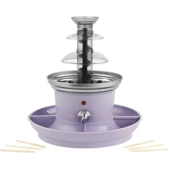 Giles & Posner EK3428GSPPVDE 3 pakopų šokolado fontanas, 300 g talpa, 70 W, juodas/sidabrinis