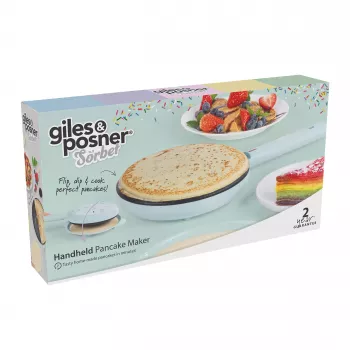Giles & Posner EK6699GSBLVDE Rankinis blynų kepimo aparatas 800 W Juodas