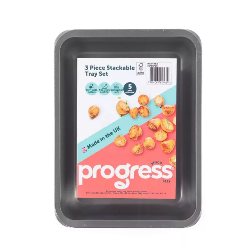 Progress BW14452 3 dalių sukraunamas padėklų rinkinys
