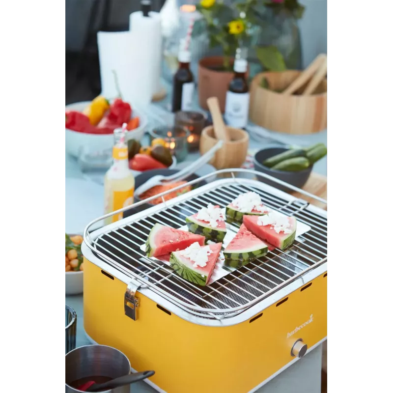 Barbecook medžio anglių stalinis grilis Carlo 44x33x21 cm Yellow Sunshine