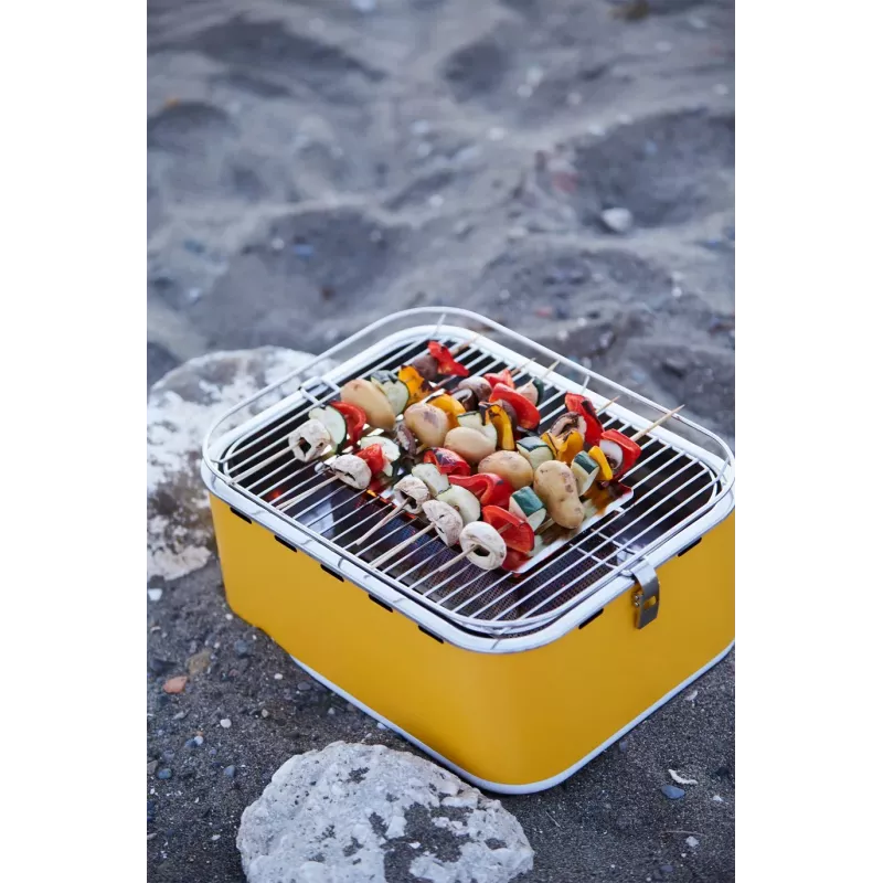 Barbecook medžio anglių stalinis grilis Carlo 44x33x21 cm Yellow Sunshine