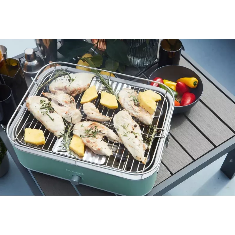 Barbecook elektrinis grilis E-Carlo BC-ELE-1002 stalinis 2500 W žalias