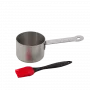 Barbecook nerūdijančio plieno padažo puodas su padažymo šepečiu, 10.5 x 7.5 x 23 cm, BC-ACC-7211