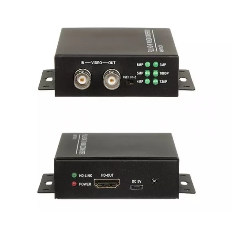DELTA OPTICAL HV/HDMI+HV-V2 HDMI į AV keitiklis su HDMI perdavimo išvestimi