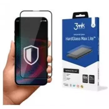 3MK HardGlass Max Lite ekrano apsauginis stiklas, skirtas Apple iPhone 13/13 Pro/14, juodas