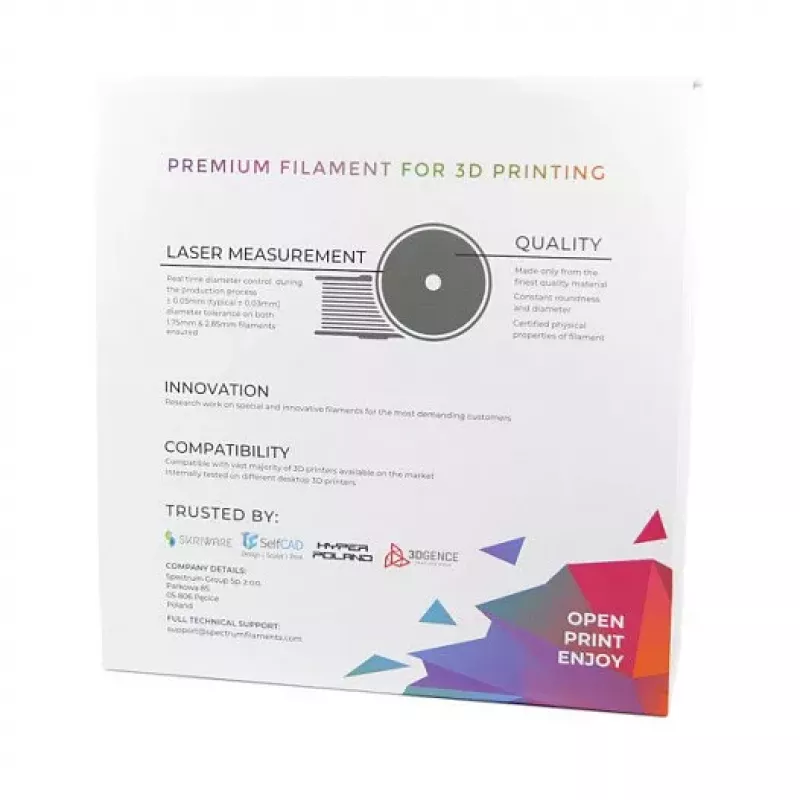 Spectrum PLA Premium 3D spausdinimo filamentas 1,75 mm Bahama Geltona 1 kg