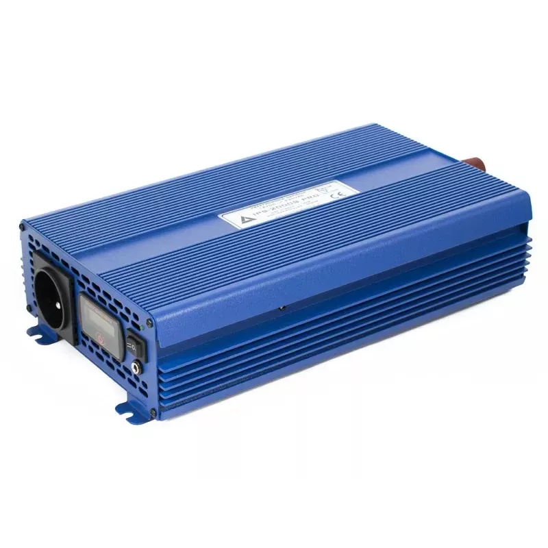 AZO Digital 24 VDC / 230 VAC ECO MODE SINUS IPS-2000S PRO 2000W gryno sinuso įtampos keitiklis