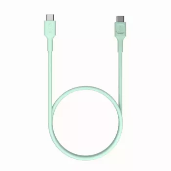 Green Cell PowerFlex Fast Charging USB-C to USB-C Cable 100W 2m Mint Green