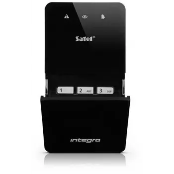 SATEL INT-SF-B Dark LCD klaviatūra su artumo skaitytuvu INTEGRA/VERSA valdymo pultams