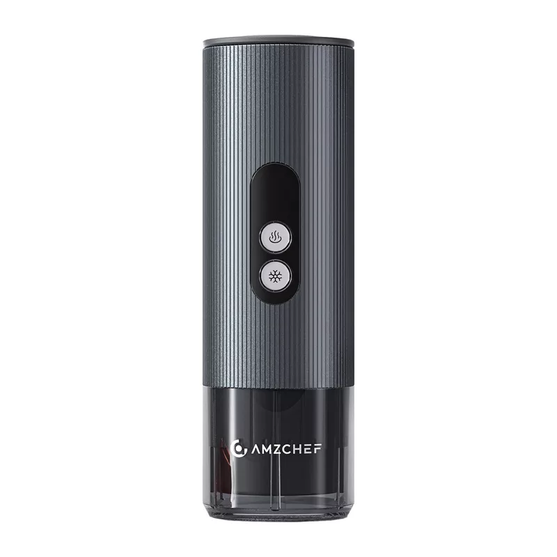 AMZCHEF CE-GC-CP024-BU Nešiojamas kavos aparatas – mėlynas, 15 barų espresso aparatas, skirtas „Nespresso“ kapsulėms ir maltai kavai, su 12V automobiliniu adapteriu ir USB šaltam virimui
