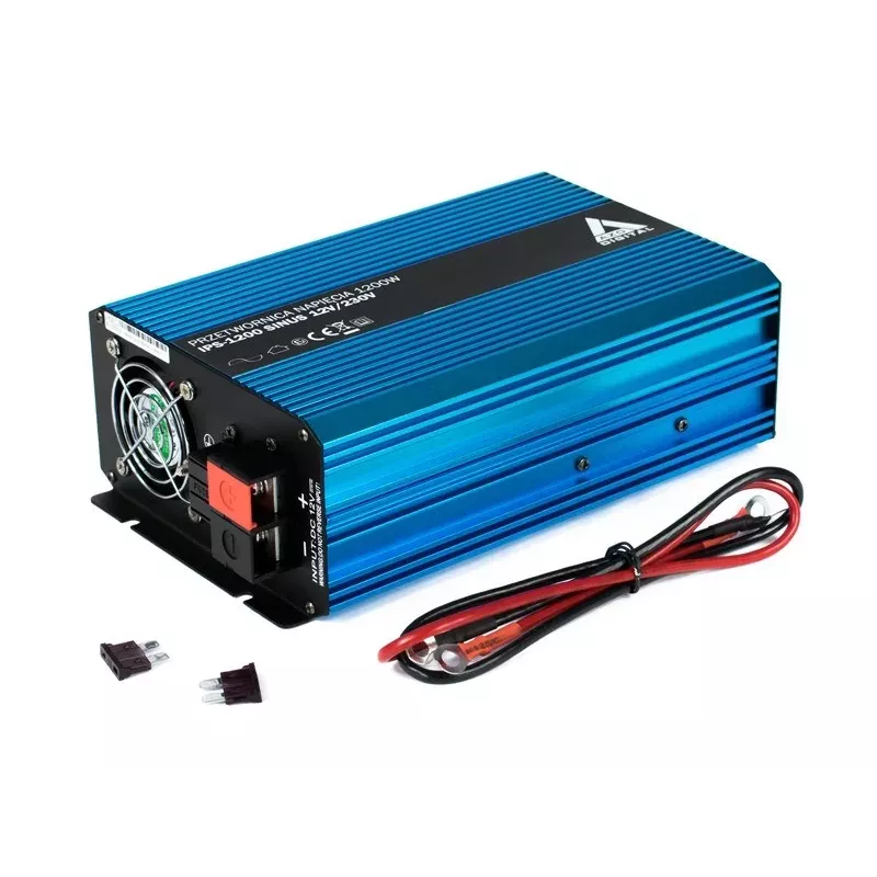AZO Digital 12 VDC / 230 VAC grynojo sinuso bangos keitiklis 1200W IPS-1200S