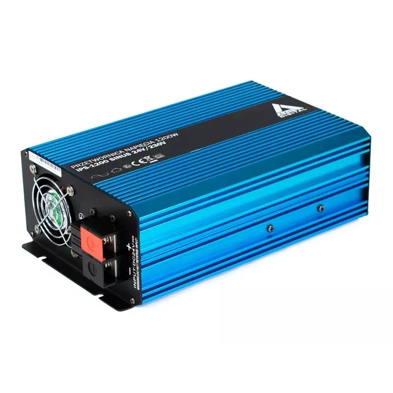 AZO Digital 24 VDC / 230 VAC Converter SINUS IPS-1200S 1200W gryno sinuso keitiklis