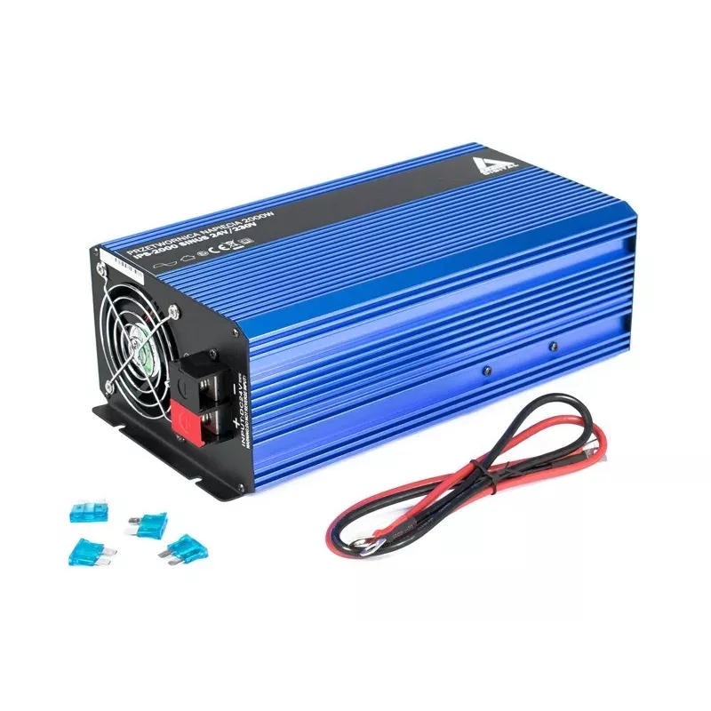 AZO Digital 24 VDC / 230 VAC Converter SINUS IPS-2000S 2000W gryno sinuso keitiklis