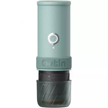 OUTIN nešiojamas elektrinis kavos aparatas Mino Canyon Green 20 Bar 80ml USB-C