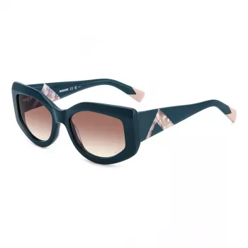MISSONI Moteriški Akiniai nuo Saulės MIS0198SZI9 - Havana Acetato Rėmelis su Gradientiniais Rudais Lęšiais