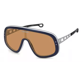 CARRERA FLAGLAB17DTY vyriški akiniai nuo saulės – skydo stiliaus, 99 mm lęšiai, UV400 apsauga