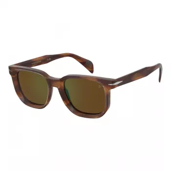 DAVID BECKHAM DB-7133-S-EX4 Vyriški akiniai nuo saulės, stačiakampiai, acetatas/metalas, 52/20/150 mm, UV400