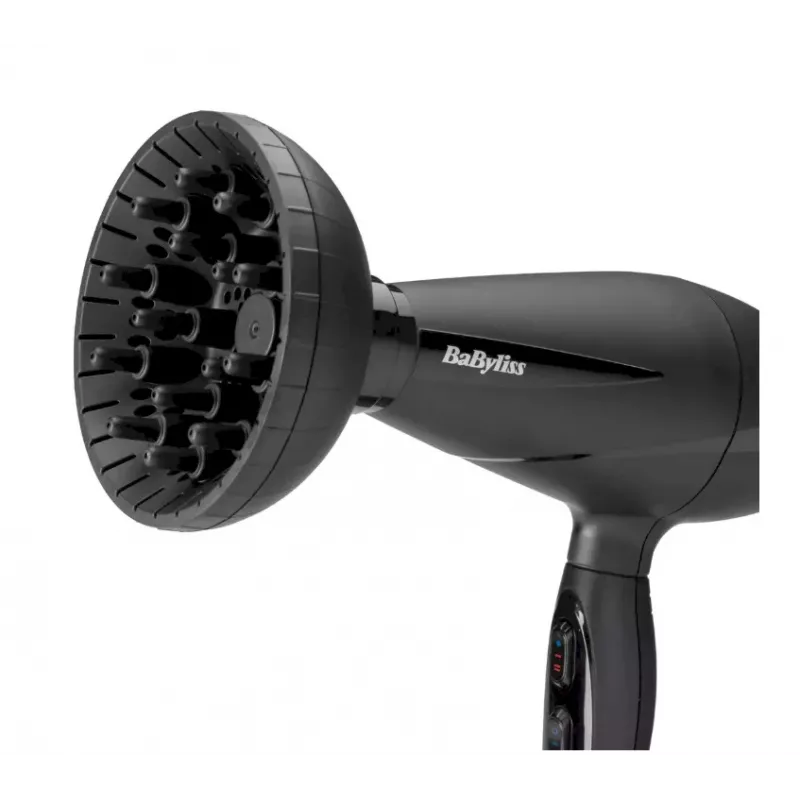 BaByliss 6710DE Turbo Pro plaukų džiovintuvas, 2100 W, juodas
