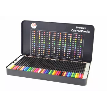 LEAN Premium Crayons Set 120 vnt. Įvairių atspalvių spalvų sąrašas