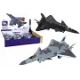 LEAN TOYS Friction Driven Airplane, Black or Gray