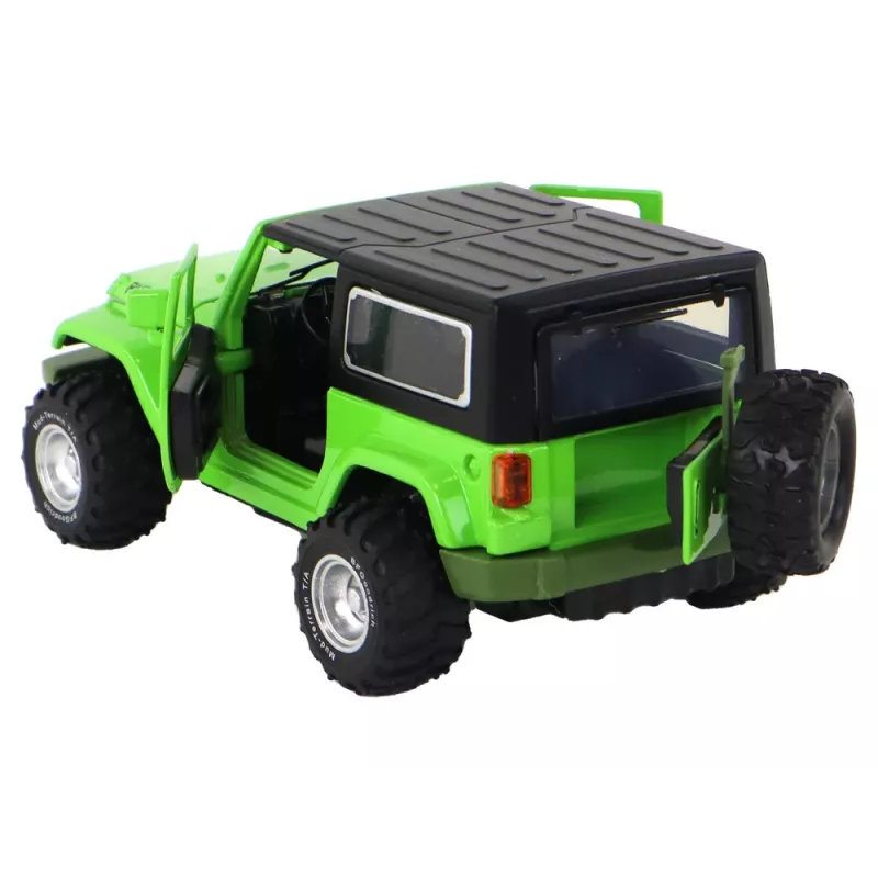 LEAN TOYS Visureigis su trinties pavara, metalinis, žalias, 1:32