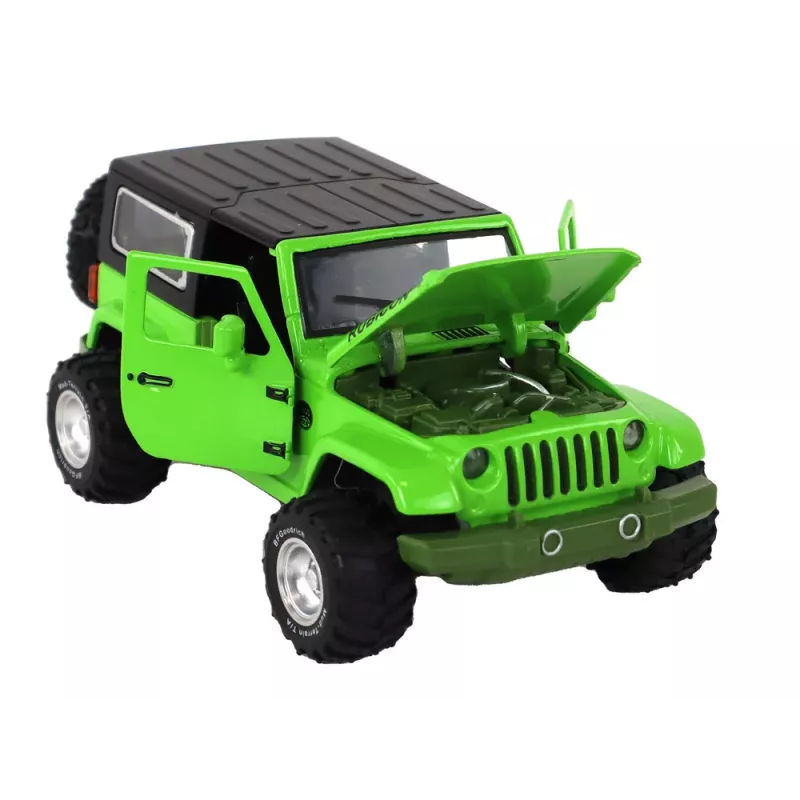 LEAN TOYS Visureigis su trinties pavara, metalinis, žalias, 1:32