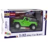 LEAN TOYS Visureigis su trinties pavara, metalinis, žalias, 1:32