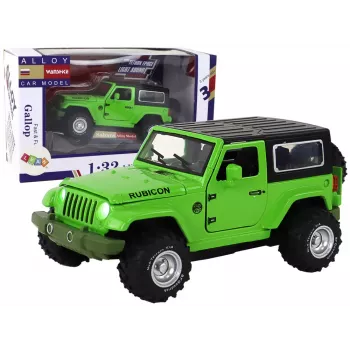 LEAN TOYS Visureigis su trinties pavara, metalinis, žalias, 1:32