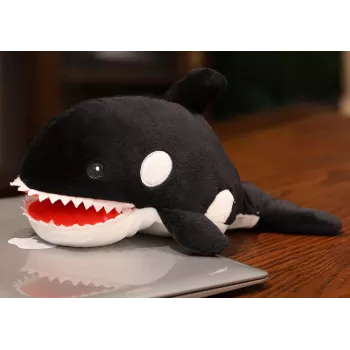 LEAN TOYS Minkštas žaislas Orka Vandenyno Rankinė Lėlė 30 cm
