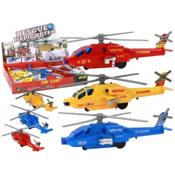 LEAN TOYS Aliumininis gelbėjimo sraigtasparnis Mix Drive RC 3 kanalų 2.4 GHz