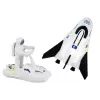 LEAN TOYS Kosminės misijos rinkinys Raketa Astronautas Erdvėlaivis 5 vnt.