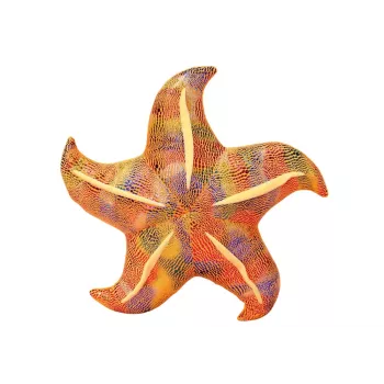 LEAN TOYS Mascot Plush Starfish Yellow Pillow 45 cm