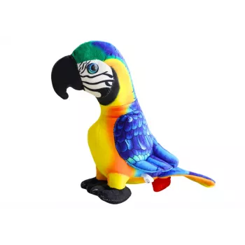 LEAN TOYS Plush Yellow Parrot Mascot 20 cm