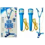 LEAN TOYS Mikrofono karaoke rinkinys mėlynas su trikoju