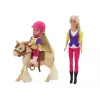 LEAN TOYS Anlily lėlių rinkinys su vaiku ir poniu, žirgų ūkis