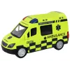 LEAN TOYS valdomas geltonas greitosios pagalbos automobilis su šviesomis