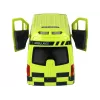 LEAN TOYS valdomas geltonas greitosios pagalbos automobilis su šviesomis